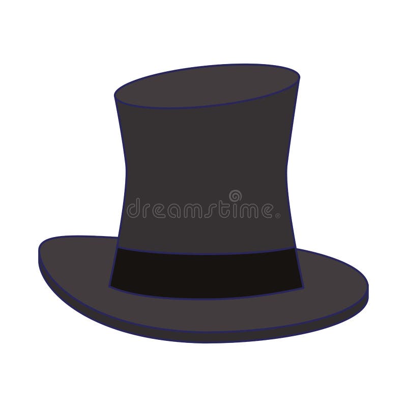 Magician hat cartoon isolated. Vector illustration graphic design royalty free illustration