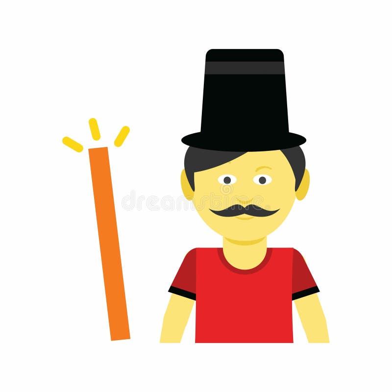 Magician icon vector image suitable for mobile apps web and print media ilustração stock