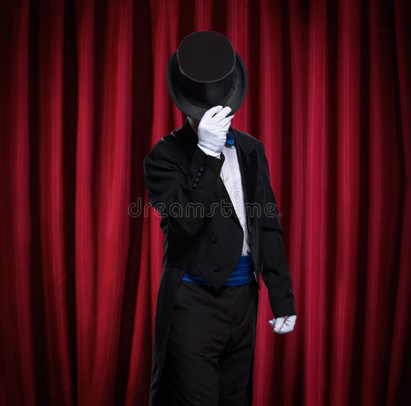 Magician hat and mask stock image. Image of mask, decor 11479327