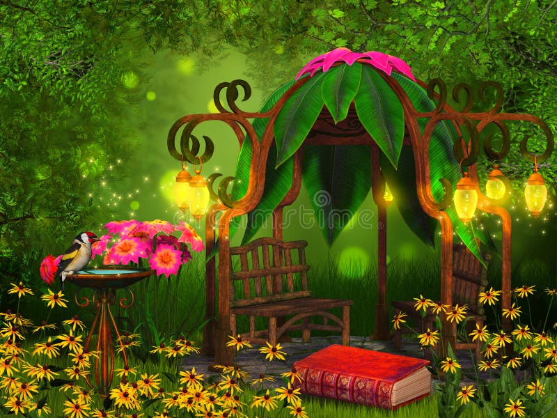Magiczny czytania miejsce royalty ilustracja Magiczny czytania miejsce royalty ilustracja