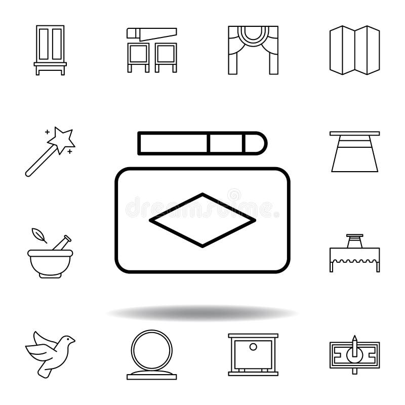 Magische Matchentwurfsikone Elemente der magischen Illustrationslinie Ikone Zeichen, Symbole können für Netz, Logo, mobiler App, vektor abbildung Magische Matchentwurfsikone Elemente der magischen Illustrationslinie Ikone Zeichen, Symbole können für Netz, Logo, mobiler App, vektor abbildung