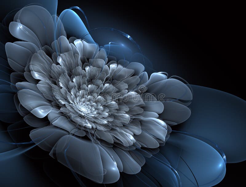 Magische nachtfantasie Abstracte exotische fractal achtergrond stock illustratie Magische nachtfantasie Abstracte exotische fractal achtergrond stock illustratie