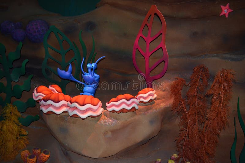 Ariel Die Kleine Meerjungfrau Magisches Konigreich Walt Disney World Spielt Unter Dem Meer Redaktionelles Bild Bild Von Paris Magie