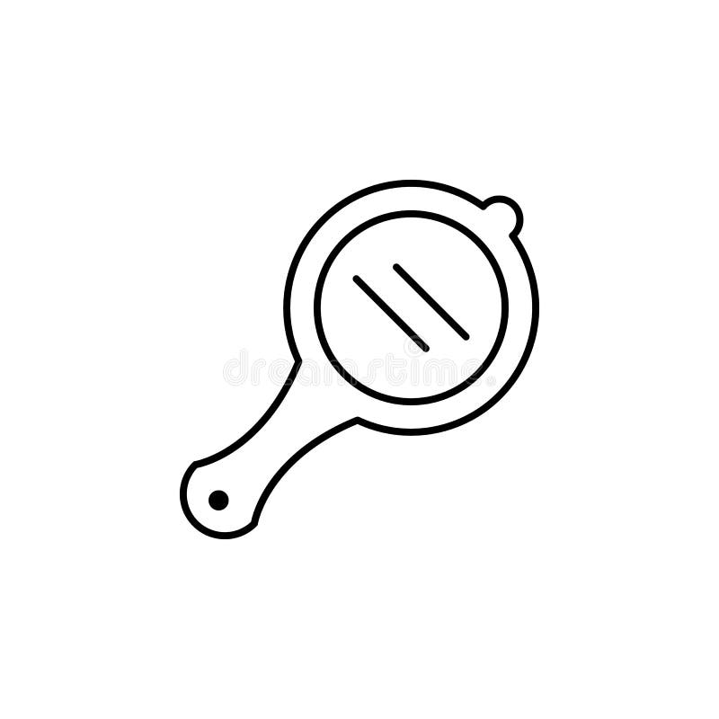 Magisk symbol för översikt för handspegel Tecknet och symboler kan användas för rengöringsduken, logoen, den mobila appen, UI, UX royaltyfri illustrationer Magisk symbol för översikt för handspegel Tecknet och symboler kan användas för rengöringsduken, logoen, den mobila appen, UI, UX royaltyfri illustrationer