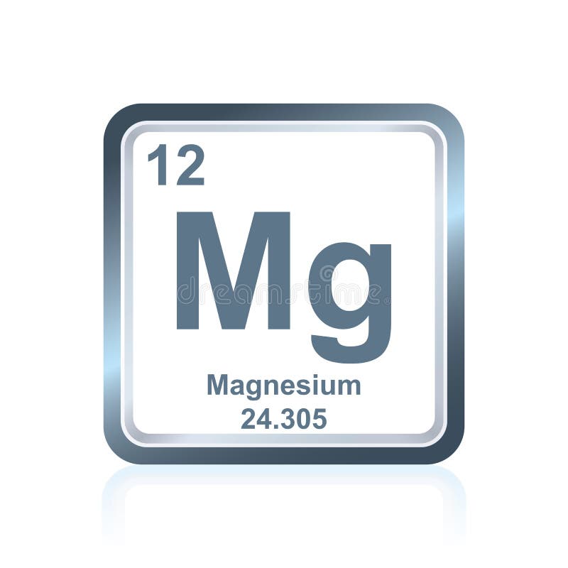 Magnesio Dell'elemento Chimico Dalla Tabella Periodica Illustrazione Vettoriale - Illustrazione di simbolo, mendeleev: 93943270