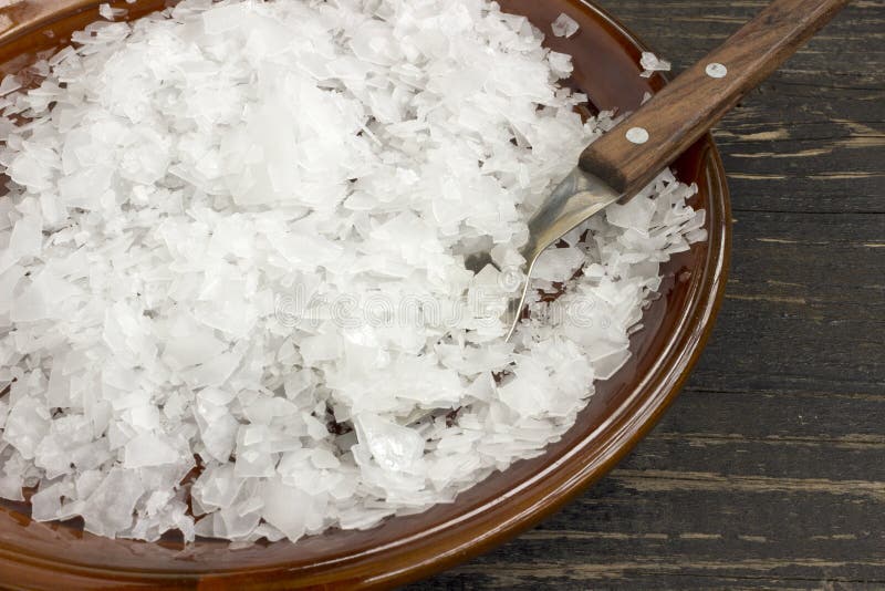 Magnesium Chloride Flakes in a Saucer Stock Image Image of medicine