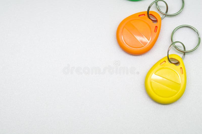 Key for the Door Multicolored Programmable Chip Keys