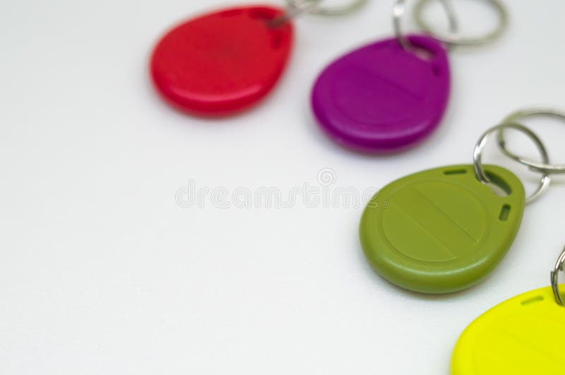 Key for the Door Multicolored Programmable Chip Keys