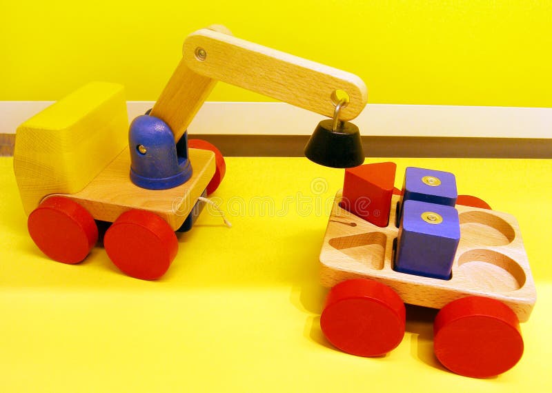 Magnetic toy trucks