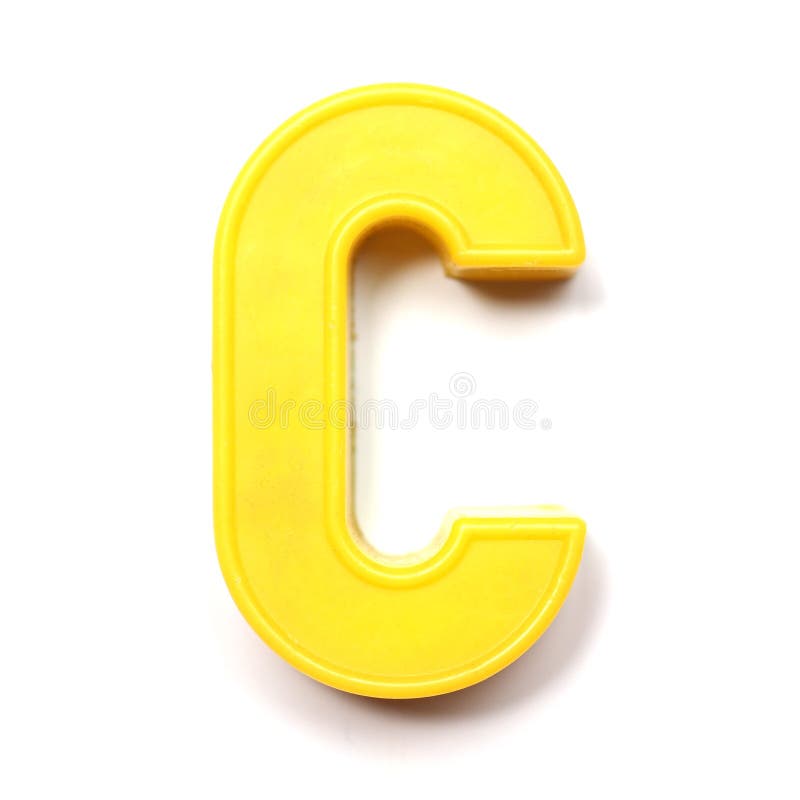 Uppercase Letter C Stock Photo Image of background, plastic