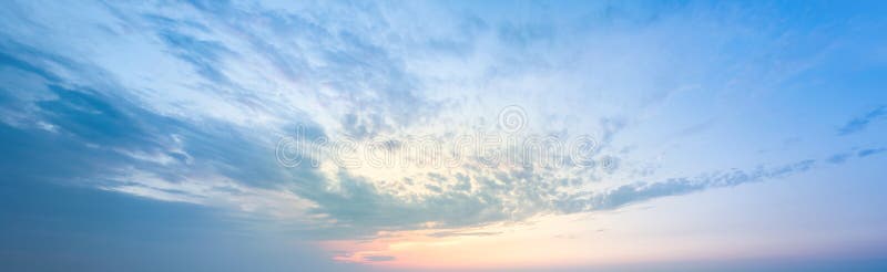 Magnificent Lilac and Blue Clouds at Sunset. Panoramic Wallpaper for the Weather Forecast. Stock Photo - Image of tranquil, sunlight: 223257332 Magnificent Lilac and Blue Clouds at Sunset. Panoramic Wallpaper for the Weather Forecast. Stock Photo - Image of tranquil, sunlight: 223257332