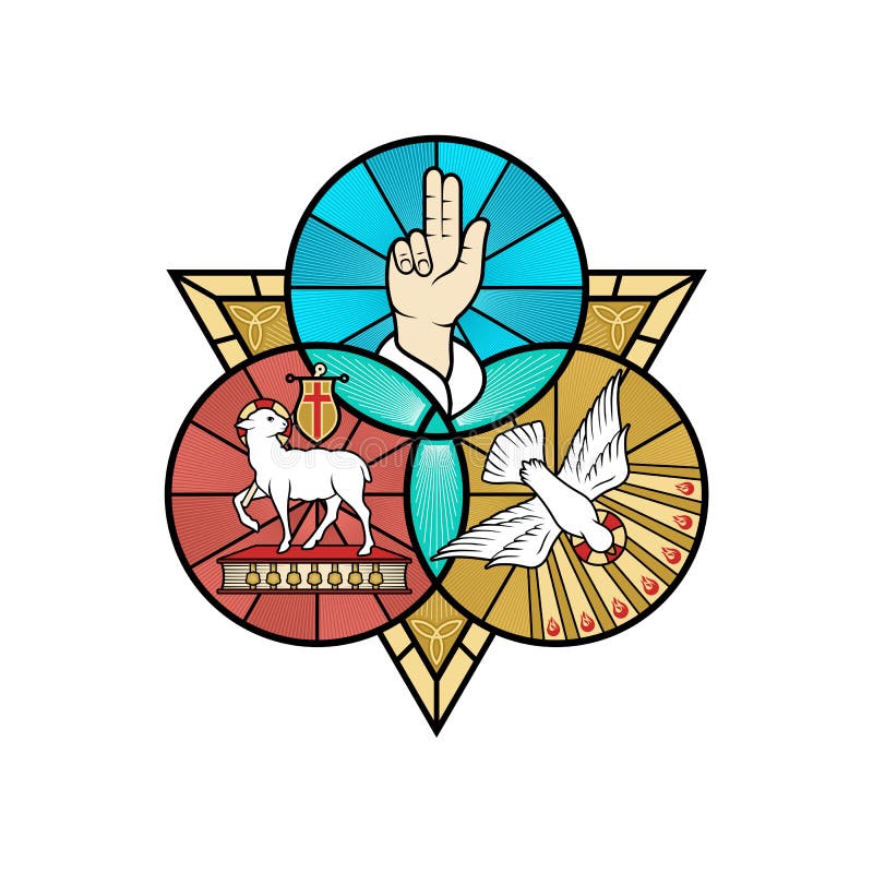 The magnificent seal of the Holy Trinity: God the Father, God the Son and God the Holy Spirit.