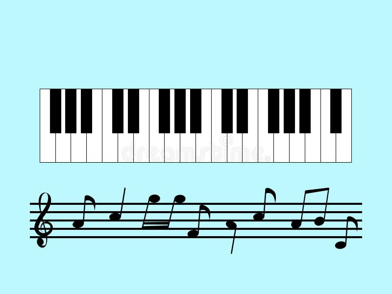 Piano Keys Music Notes Stock Illustrations – 1,937 Piano Keys Music