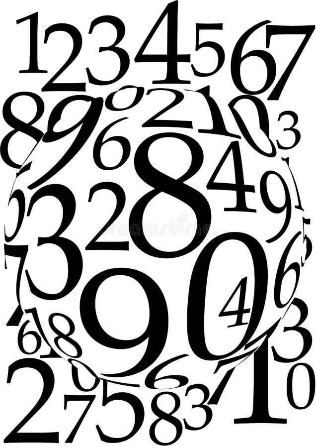 Magnified Numbers Background