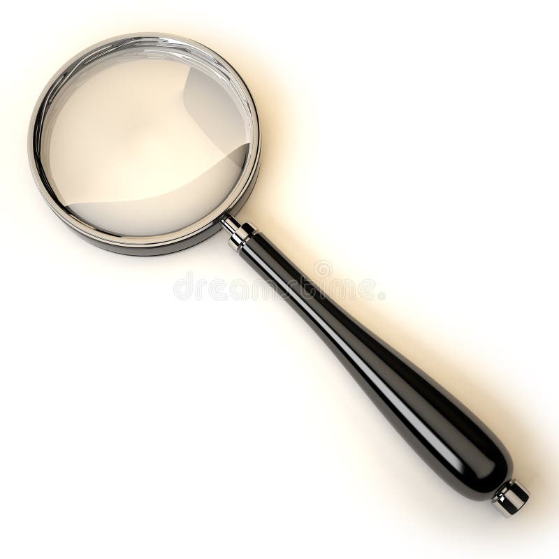 Magnifier lying on the surface.