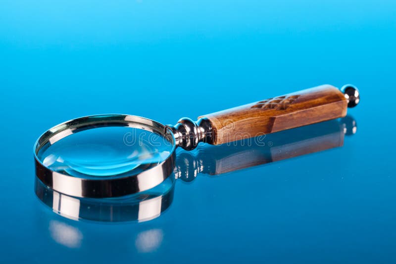 Magnifing glass royalty free stock image