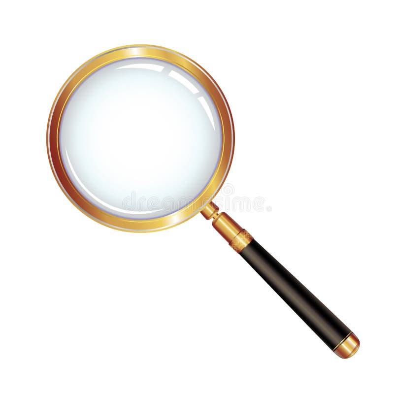 Magnifying lens stock vector. Illustration of detail, inquire - 5126549
