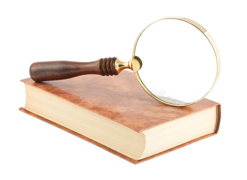 Old Magnifying Glass on Word History Stock Image Image of historical