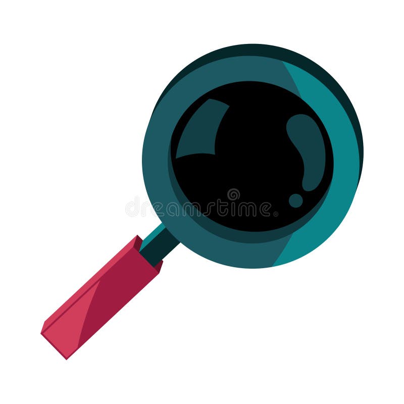 Magnifying glass icon stock vector. Illustration of design 268975931
