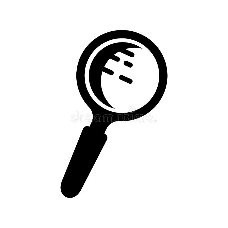 Magnifying Glass Icon or Logo Isolated Sign Symbol Vector Illustratio ...