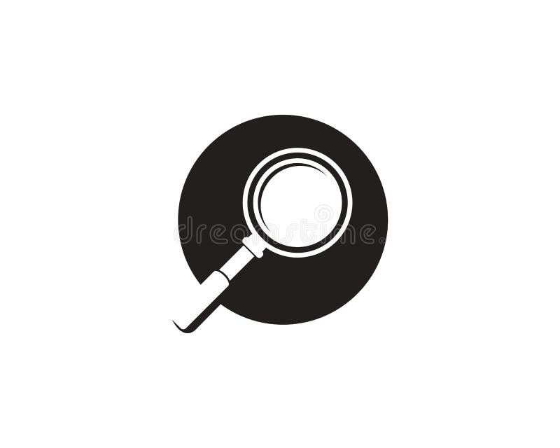 Magnifying Glass Icons Logo Stock Vector - Illustration of look, zoom ...