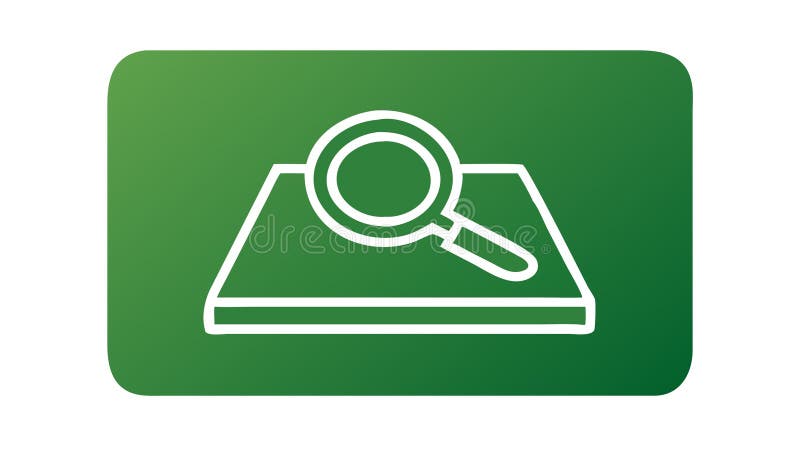 Magnifying Glass on Map Icon, Location Search and Exploration, vector design Generative AI stock illustration