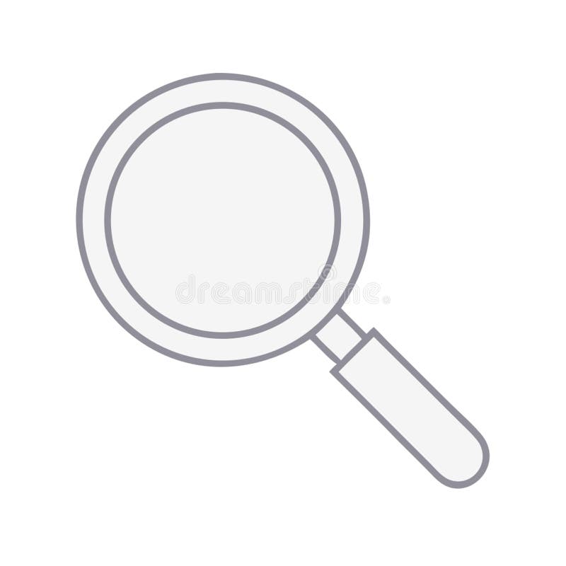 A clean outline vector icon of a magnifying glass. This illustration is perfect for search bars, discovery features, troubleshooting guides, or detailed inspection tools. Its minimalist design conveys precision, investigation, and finding information, suitable for various digital and print applications where focus is key, vector design Generative AI. Key generative vectors
