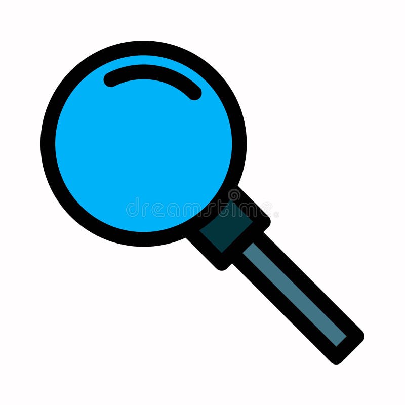 Search Find Lupa Icon or Logo Illustration Stock Vector - Illustration of  glass, look: 153736337