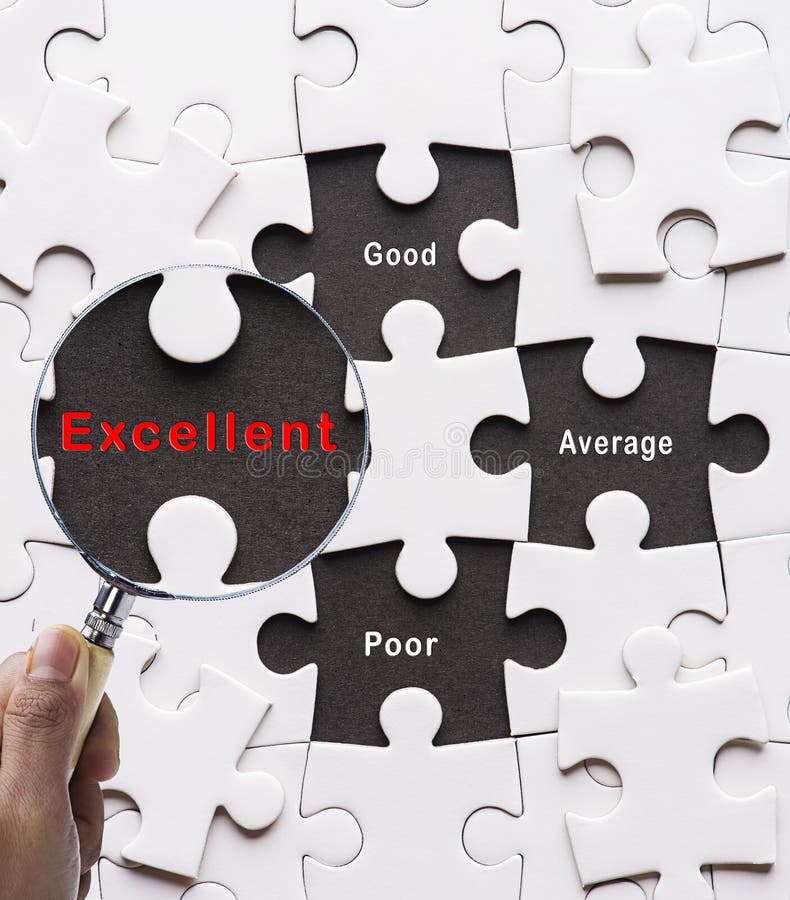 Magnifying glass searching missing puzzle peace royalty free stock photography