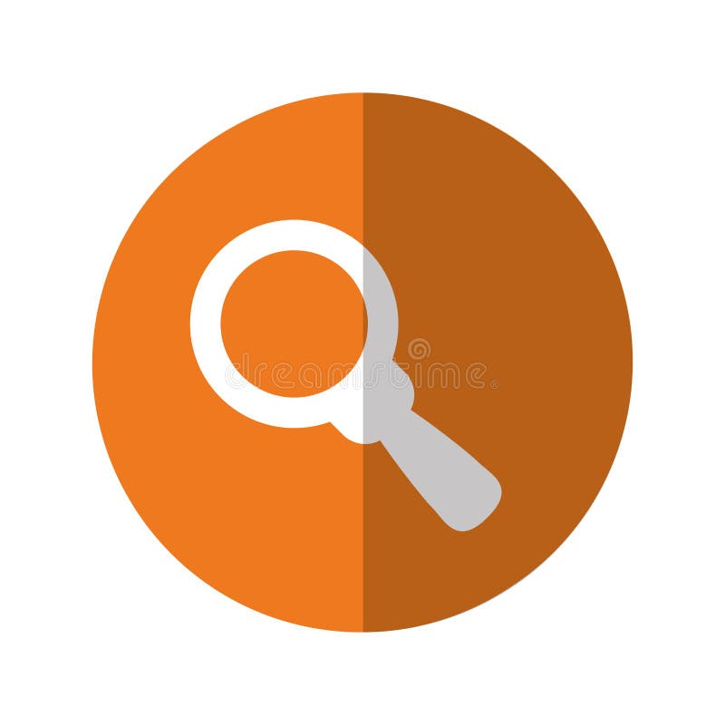 Magnifying Glass Thumbnail Icon Image Stock Illustration Illustration