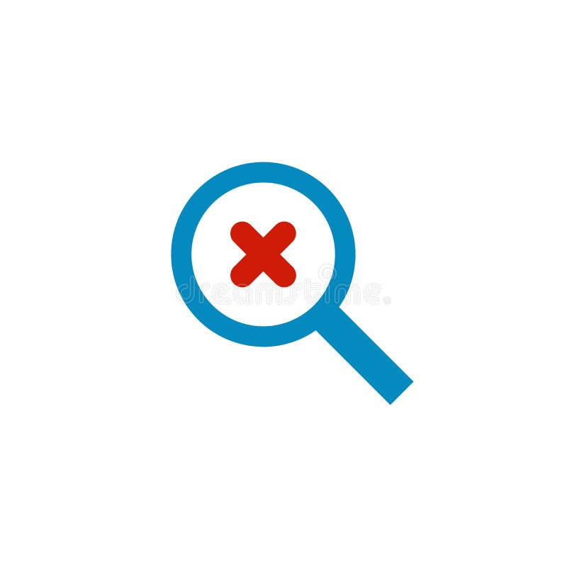 Magnifymagnifying glass icon. Exit Search icon. Stock vector illustration on white background. ing glass stock illustration