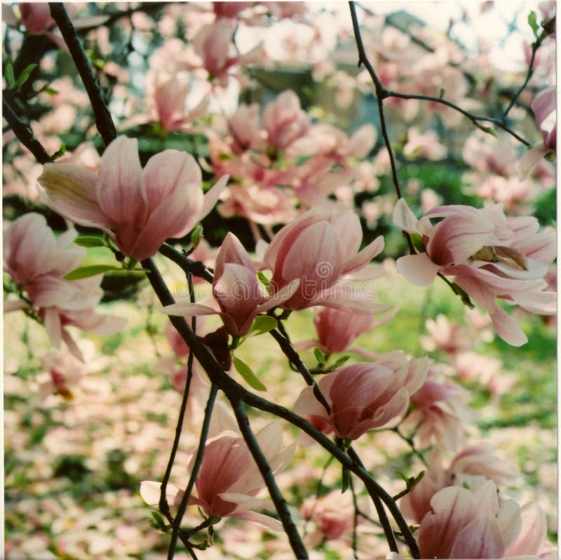 Magnolia Tree Blooming on Spring Stock Image Image of magnolia