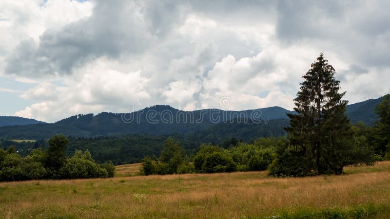 Beautiful view of the mountains in the middle of Slovakia