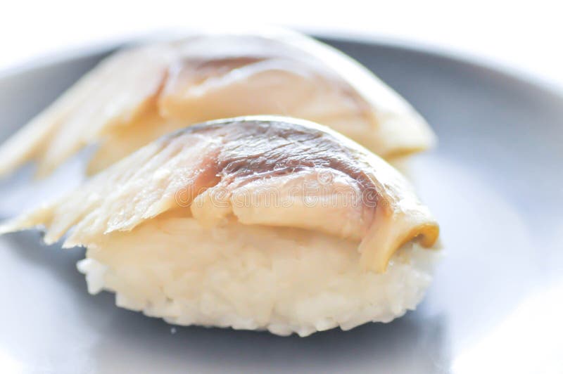 Maguroyaki ou arroz coberto com atum imagem de stock royalty free