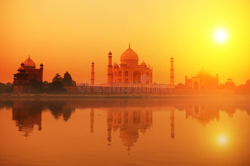 Taj Mahal India Seven Wonders Concept. Taj Mahal India Seven Wonders Concept