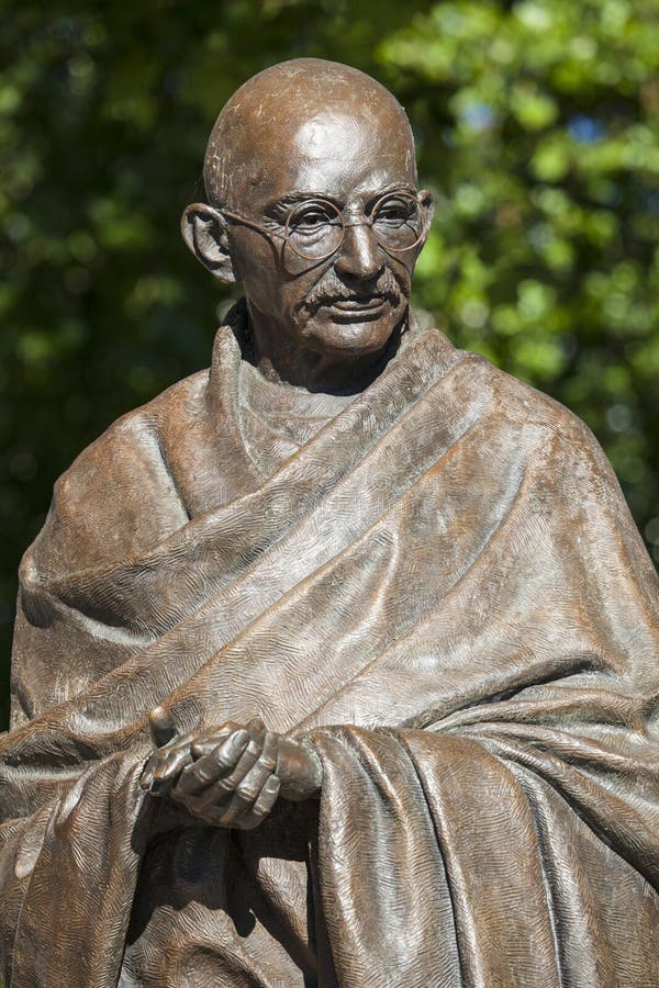 Statue of historic leader Mahatma Gandhi in Parliament Square, London. Statue of historic leader Mahatma Gandhi in Parliament Square, London.