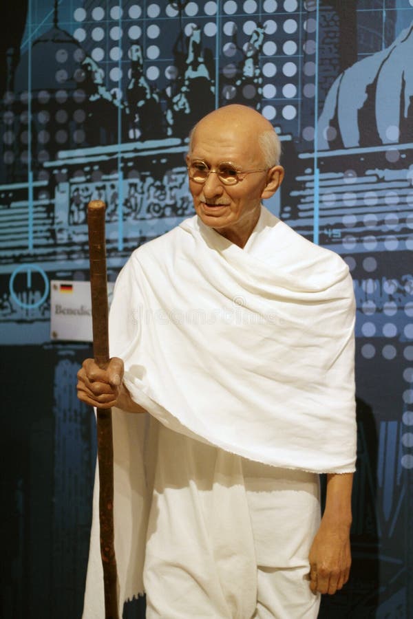 Mahatma Gandhi wax statue at Madame Tussauds in London