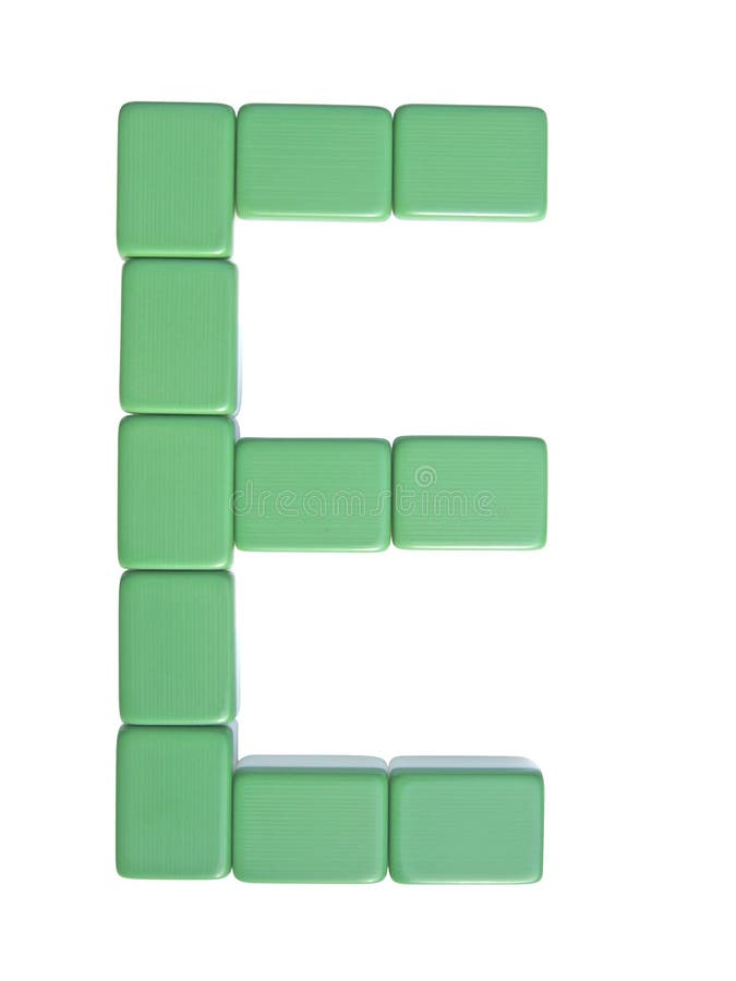 Mahjong tiles letter E