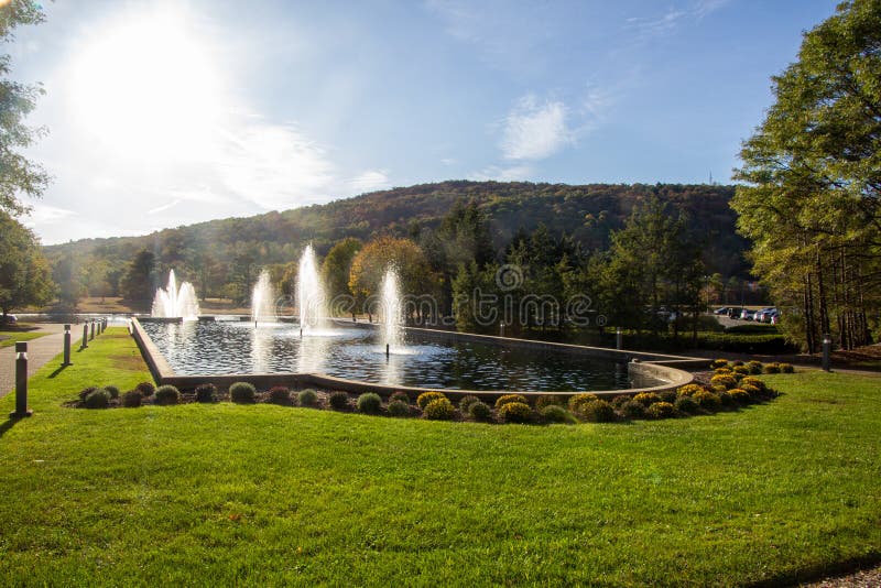 Mahwah, NJ / United States - Sept. 27, 2019: a Landscape View of the 