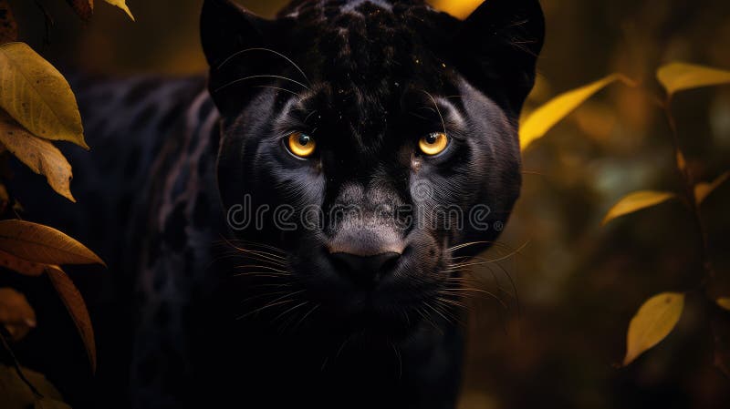 Maiestuos negru frumos stock illustration