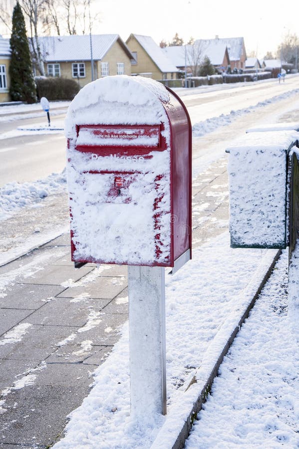 Mailbox Covered In Deep Snow Stock Photo Image of mail, winter 12894286