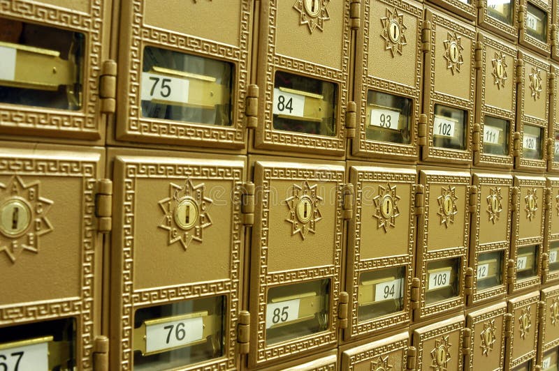 Mail boxes 1 stock photo