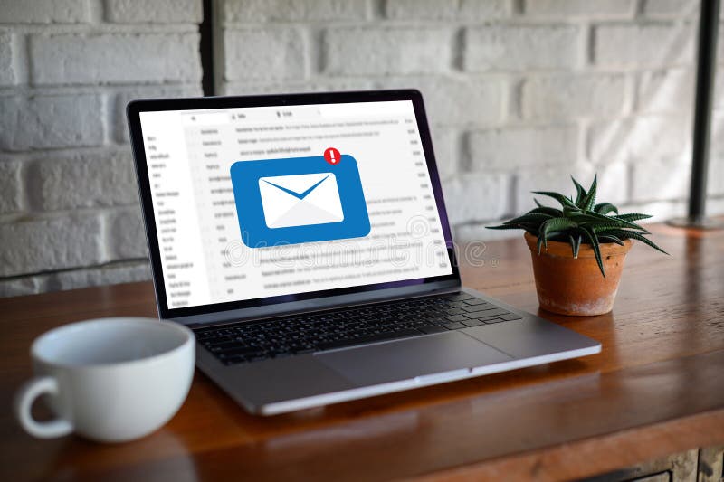 Mail Communication Connection message to mailing contacts phone Global Letters Concept royalty free stock photo