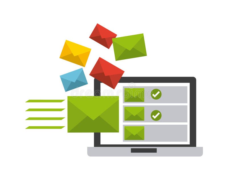 Mail concept stock vector. Illustration of send, icons - 60606015