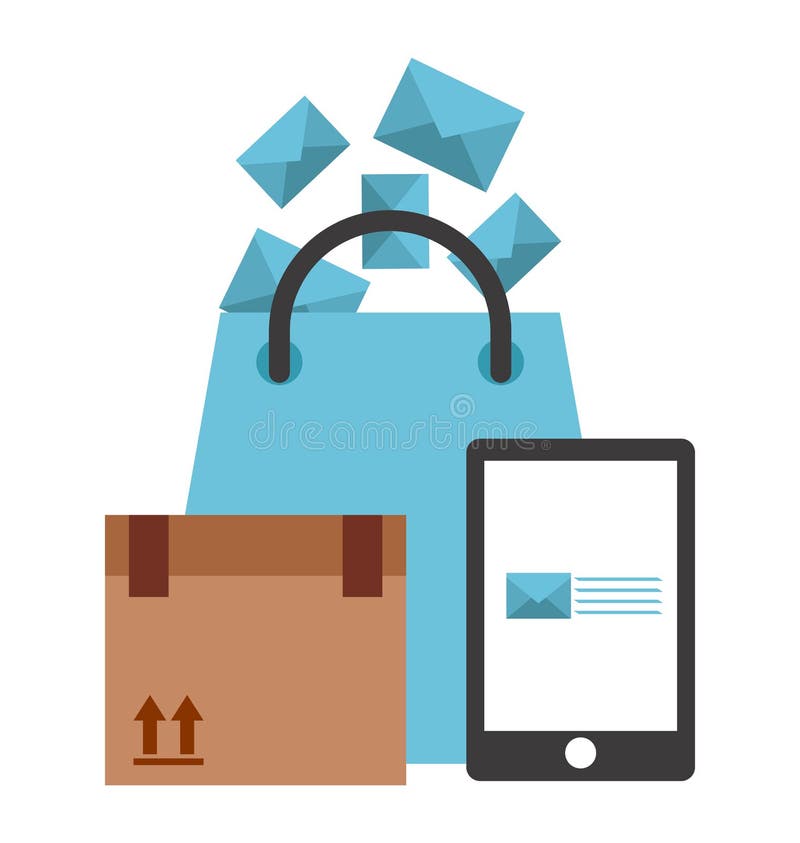 Mail concept stock vector. Illustration of send, icons - 60606015