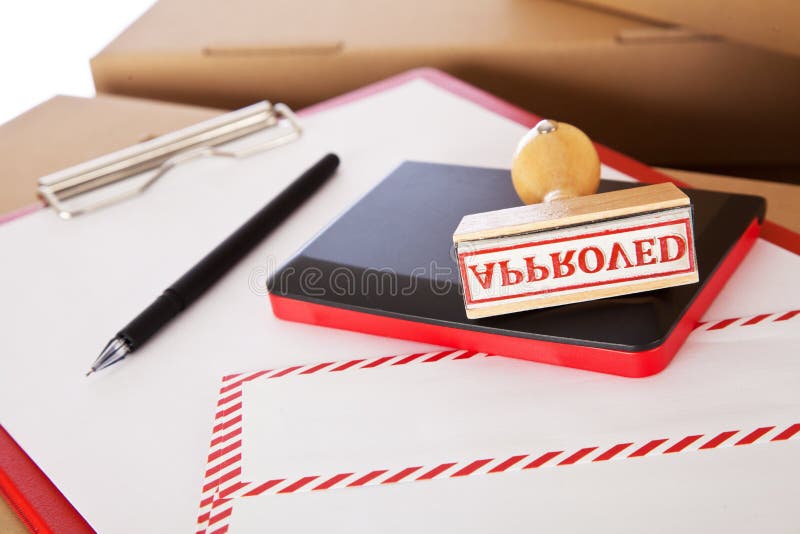 Mail Envelope on Cardboard Boxes Stock Photo Image of shape, black 109844382