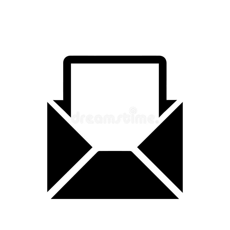 Mail icon envelope message vector isolated on white background vector illustration