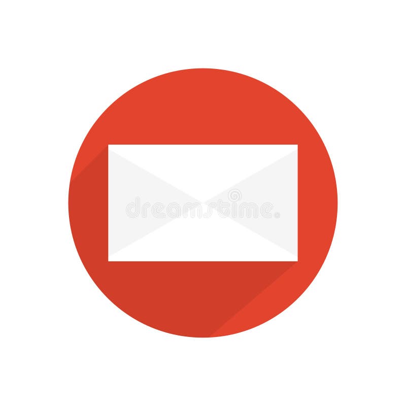 Mail icon on a white background, vector illustration vector illustration