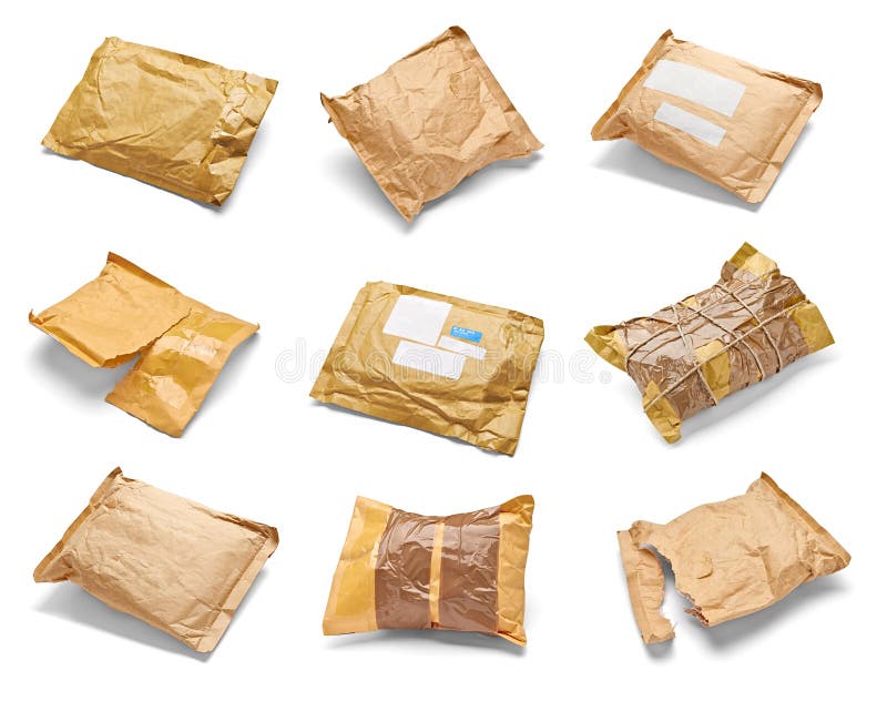 Mail package stock photo. Image of isolated, package 13453402