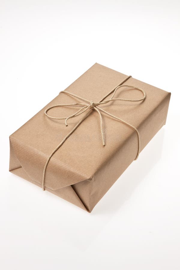 Mail package has delivered stock photo